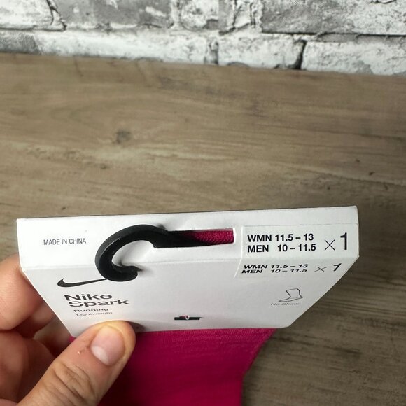 NWT Nike Women Spark Lightweight No Show Run Socks Pink Size Large (DA3589-667) - Picture 8 of 9